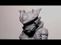 Making urban toy using super sculpey firm | Making Krambit wielding Character | Making Art Toy