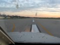 Kansas City landing in a Piper Seminole in the sunset