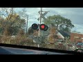 Amtrak train (With Charger locomotive) zooms through Webster St.