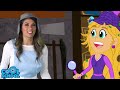 Rapunzel and Belle Solve The Mystery of the Magical Rose 🌹 Ms. Booksy Bedtime Stories for Kids