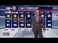 Houston weather: Super HOT Friday evening with temps in 90s