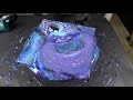 Acrylic Pouring Flip Cup Galaxy | Easy Acrylic Pour Painting for Beginners