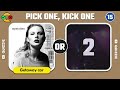 Pick One Kick One Taylor Swift vs Olivia Rodrigo SONG BATTLE| Music Quiz
