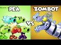 Team PEA vs THROW Plants Power-Up! in Plants vs Zombies 2