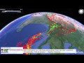 Seismic activity since 2004 - Google Earth + EMSC data