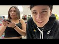 with my girlfriend in target