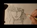 ASMR | Pencil Drawing 191 | Griffith (Request)