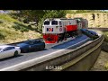 Crazy Fast Train, Escape from the Train Depot without a driver & fly out ! - Part 4