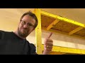 How To Build 2x4 garage shelves LOW-COST [Heavy TOTES]