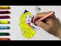 Dress Up Barbie and Barbie Characters Coloring with Sticker Book | painting and drawing for kids |