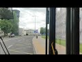 Vilniaus transportas. 2 autobuso įvažiavimas į Rodūnios kelias St.