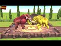 Prehistoric Mammals vs ARK Prehistoric Animals Mammoth Mastodon vs Woolly Mammoth Animal Epic Battle