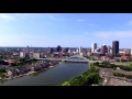 Flying around downtown Rochester