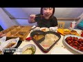 Hotpot Dining in a Camping Tent