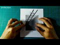 Ilusi Optik Tangga di Lubang | Menggambar 3D