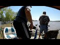 Huge takedowns = Huge Blue Catfish on the Mississippi River