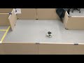 slambot mini robot driving through maze.