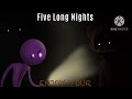 FNaF 1 Song: Five Long Nights (Lyric Video) | Song by @JTM | FNaF Series by @animdude