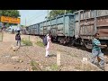 Malgari Goods Train & Local Train Furiously Honking Moving Out Railway Station