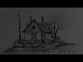 Simple house drawing ||pen drawing ||easy drawing ideas for beginers