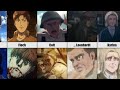 First v/s Final Appearance of Attack On Titan Characters