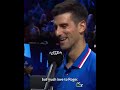 Novak Djokovic emotional and beautiful farewell speech on Roger Federer retirement. Laver Cup 2022