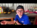 Braxton ans Ryder  Play Fireman on POWER WHEELS Fire Trucks and Police Cars Video for Kids