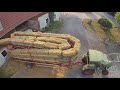 Прицеп для тюков в работе | Fella Perfect BA 125 | Bale trailer at work