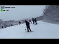 Skiing a Groomer at Stratton Mountain