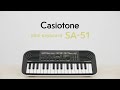 Casiotone Mini Keyboard SA-51 Tutorial Video | CASIO