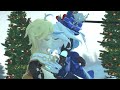 Aether & Furina when its mistletoe kiss 【Genshin Impact Animation】