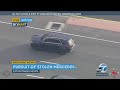 Driver of stolen Mercedes leads LAPD on chase in San Fernando Valley | ABC7