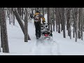 Snowmobile Back Country Trail Breaking!