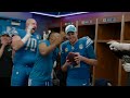 Lions vs. Rams postgame locker room celebration