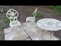 Refurbishing a RUSTY OLD Metal Bistro Set