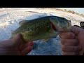 Ice Fishing Takes Perseverance! - Panfishing on Lake St. Clair