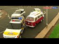 RC POLICE CAR PURSUIT (SIREN | FLASHING LIGHTS) ! STOLEN VW CAMPER VAN FORCED TO STOP