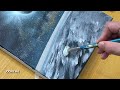 How to Draw a Beautiful Universe / Acrylic Painting for Beginners