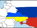 Russo-ukranian conflict simplified on maps.