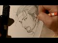 ASMR | Pencil Drawing 190 | Musashi Miyamoto (Request)