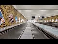 Sweden, Stockholm, Aspudden Subway Station, 6X escalator