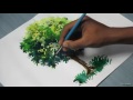 How to Paint A Tree with Watercolor