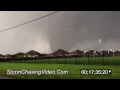 5/20/2013 Moore, OK Wedge Tornado and Escape Stock Footage