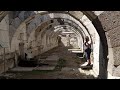 Smyrna Turkey. Walking through underground archways.