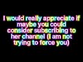 Please sub to her she is rlly nice💗🤞♾| link to her channel in disc🤩😗😎|