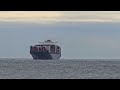 container ship Columbia Express meeting pilot boat off Cape Henlopen,  Delaware