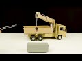 How to make Control Remote RC Crane Truck from Cardboard