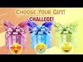 choose your gift box🎁💝🤩🤮 #chooseyourgift #pickonekickone #3giftbox #pink #blue #purple #giftbox