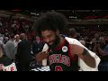Coby White reacts to a CAREER-HIGH NIGHT in the play-in 🗣️ 'I'M SO GRATEFUL!' | NBA on ESPN