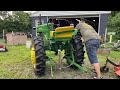 John Deere M fan bearing detention part 1 moving around tractors #johndeere #twocylinder #oldtractor